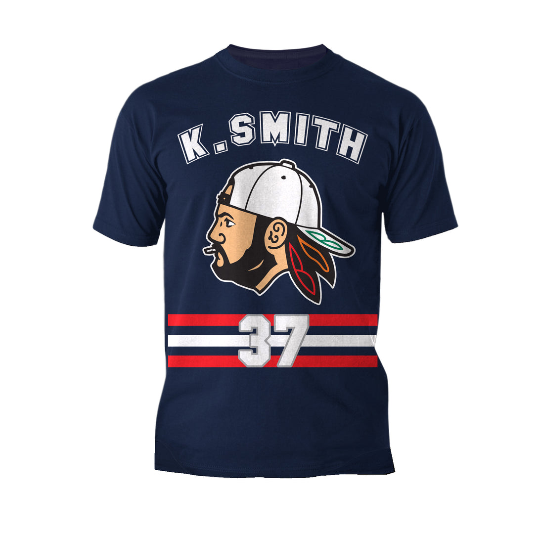 Kevin Smith VASHL Street Hockey League Jersey Team Hawks 37 Official Men's T-Shirt Navy - Urban Species