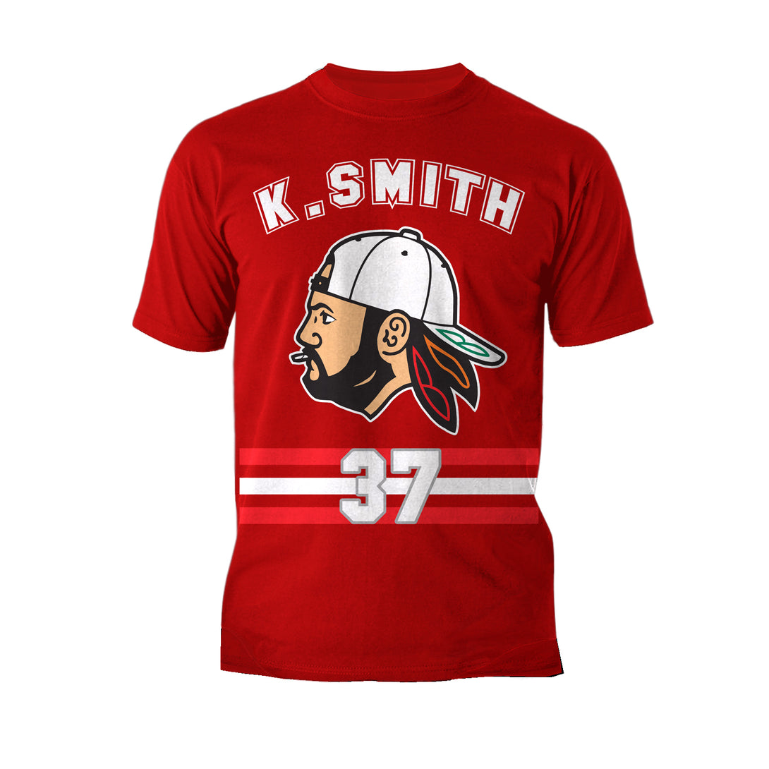 Kevin Smith VASHL Street Hockey League Jersey Team Hawks 37 Official Men's T-Shirt Red - Urban Species