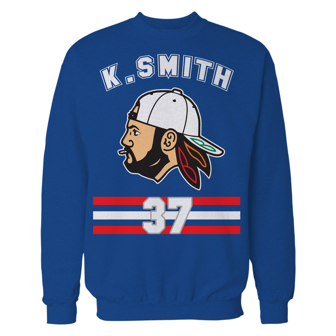 Kevin Smith VASHL Street Hockey League Jersey Team Hawks 37 Official Sweatshirt Blue - Urban Species