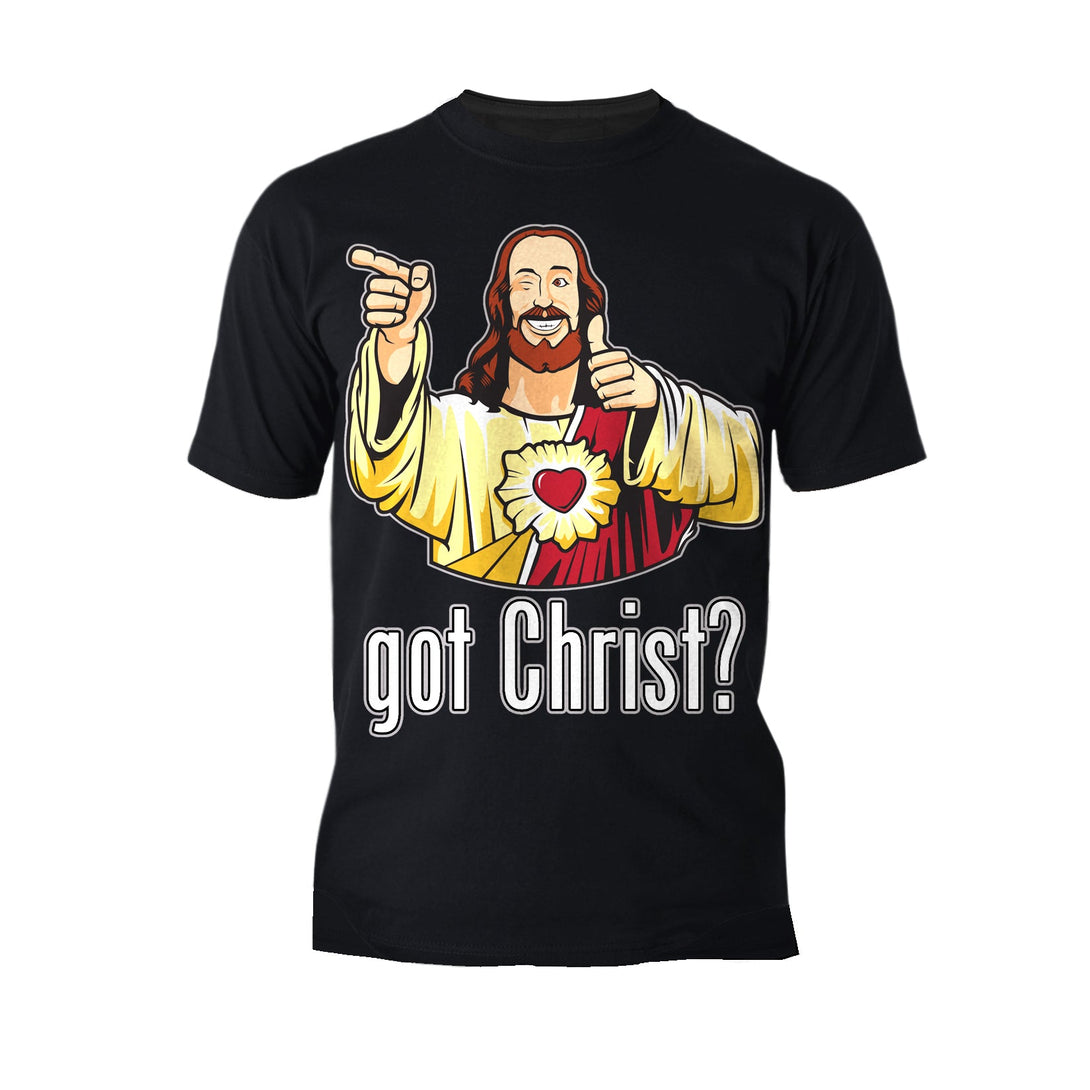 Kevin Smith View Askewniverse Buddy Christ Got FInger Guns Classic Official Men's T-Shirt Black - Urban Species