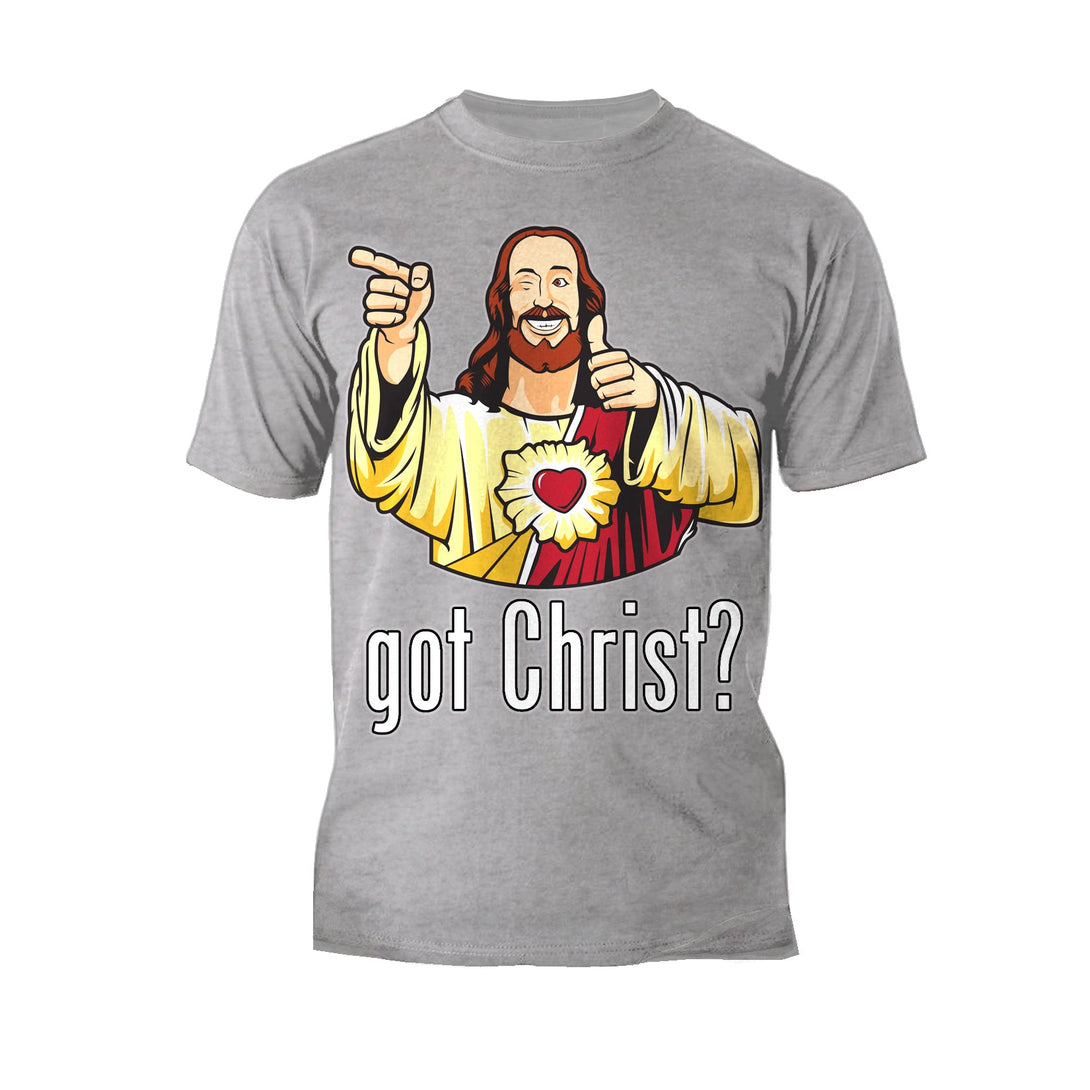 Kevin Smith View Askewniverse Buddy Christ Got FInger Guns Classic Official Men's T-Shirt Sports Grey - Urban Species