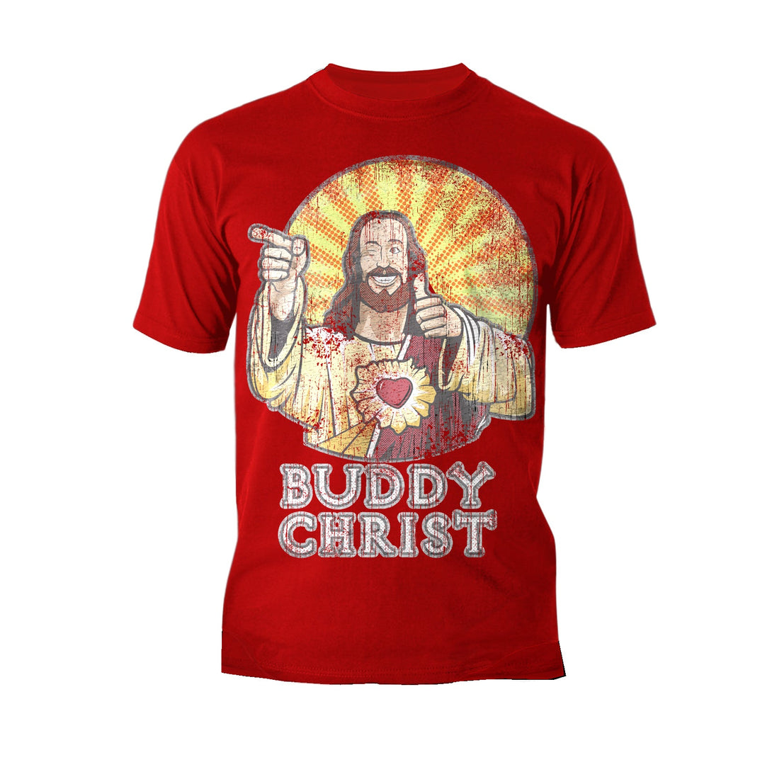 Kevin Smith View Askewniverse Buddy Christ Got Summer Vintage Variant Official Men's T-Shirt Red - Urban Species