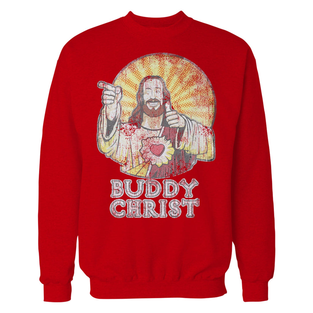 Kevin Smith View Askewniverse Buddy Christ Got Summer Vintage Variant Official Sweatshirt Red - Urban Species