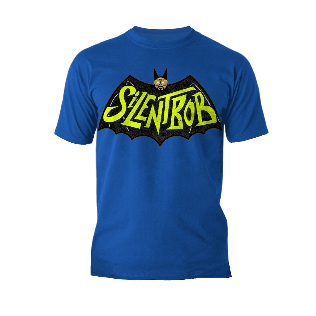 Kevin Smith View Askewniverse Logo Silent Bat Bob Official Men's T-Shirt Blue - Urban Species