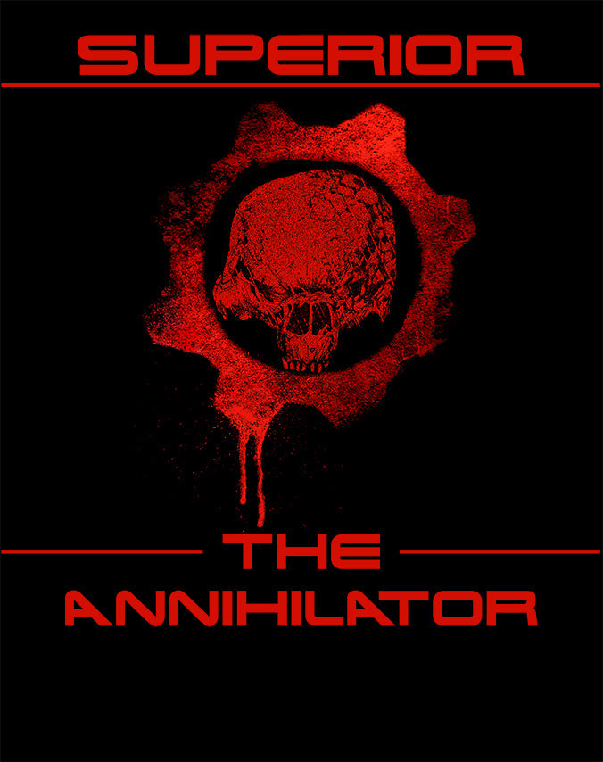 Superior Remix The Annihilator Official Men's T-Shirt (Black) - Urban Species Mens Short Sleeved T-Shirt Design