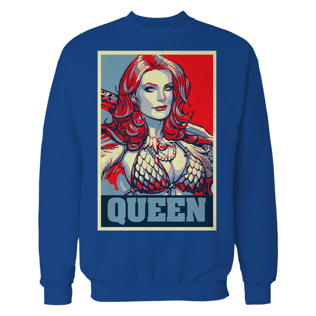 Red Sonja Frank Cho Propaganda Icon Redhead Queens Crusade Official Sweatshirt Blue