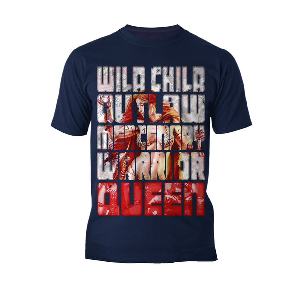 Red Sonja Poster Redhead Wild Child Warrior Queen Festival Official Men's T-Shirt Navy