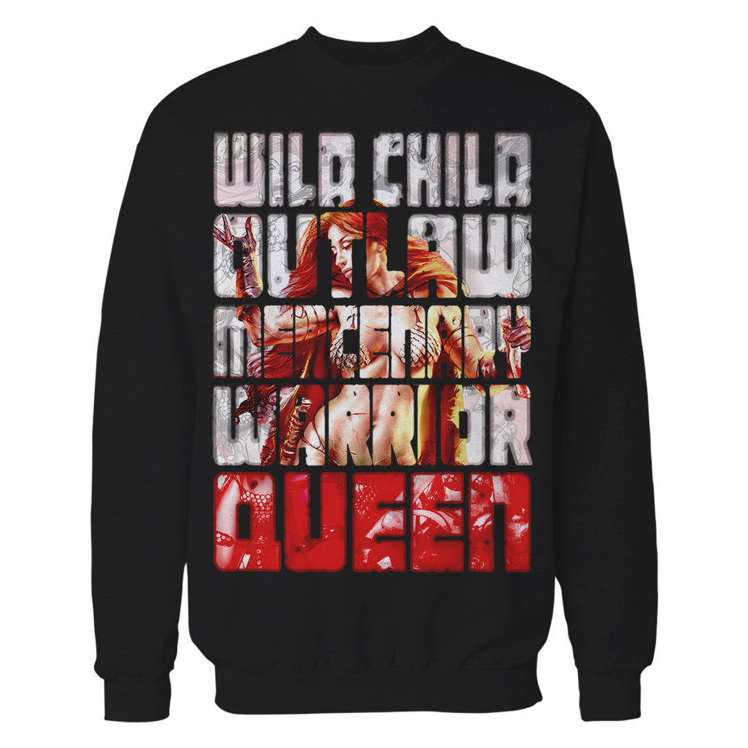 Red Sonja Poster Redhead Wild Child Warrior Queen Festival Official Sweatshirt Black