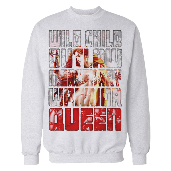 Red Sonja Poster Redhead Wild Child Warrior Queen Festival Official Sweatshirt White