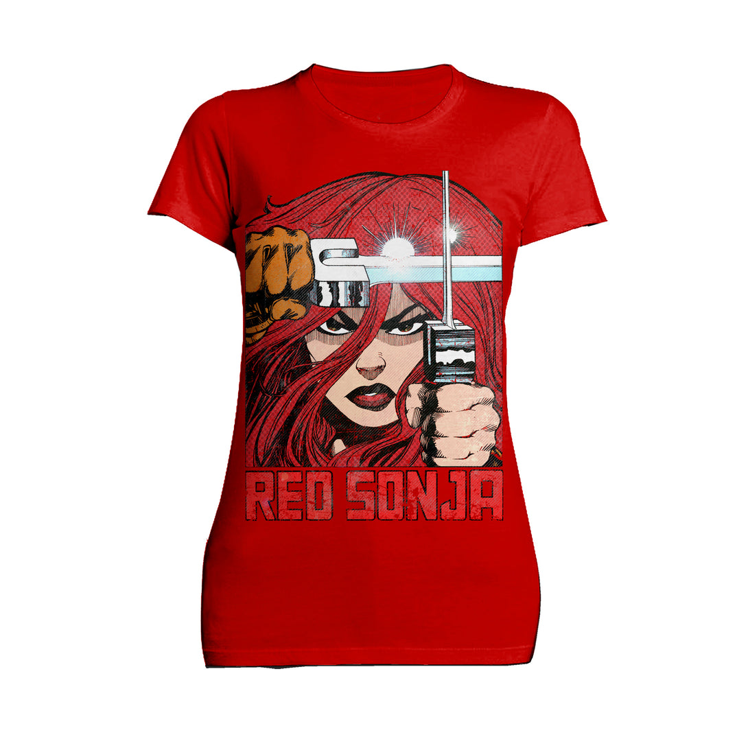 Red Sonja Walter Simonson Comic Legends Redhead Warrior Art Official Women's T-Shirt Red