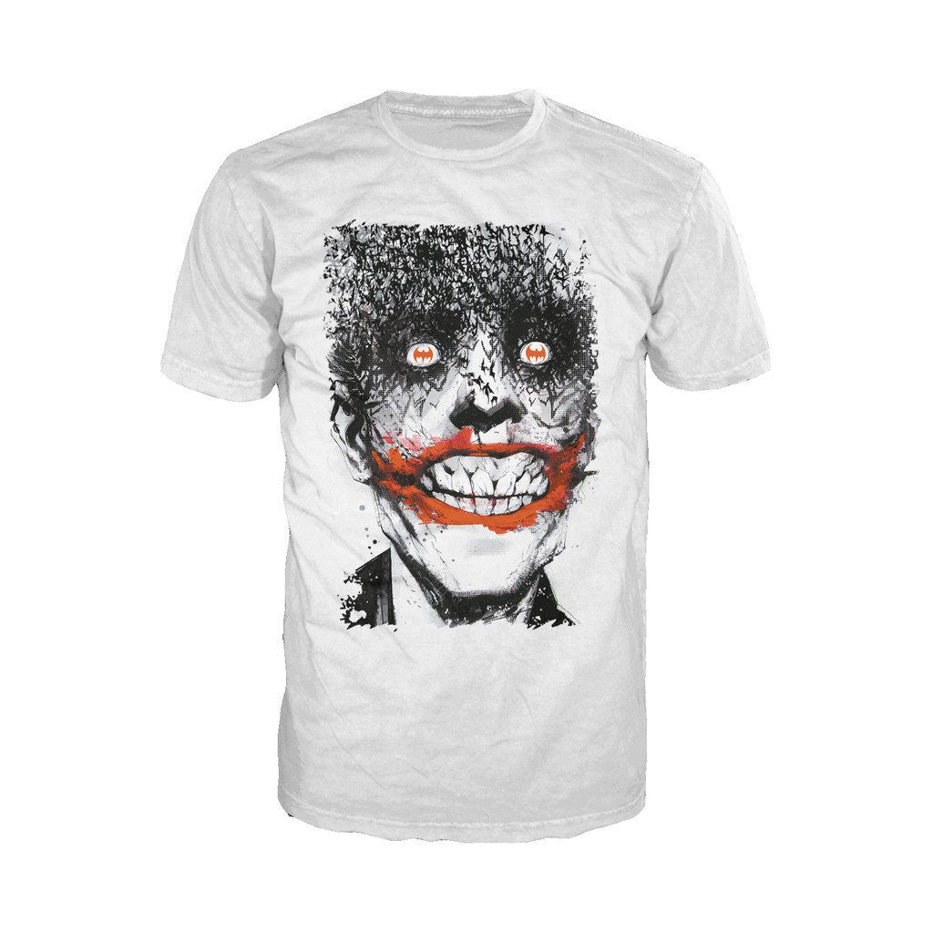 DC Comics Joker Comic Cover Bats Jock 01 Official Men's T-Shirt White - Urban Species
