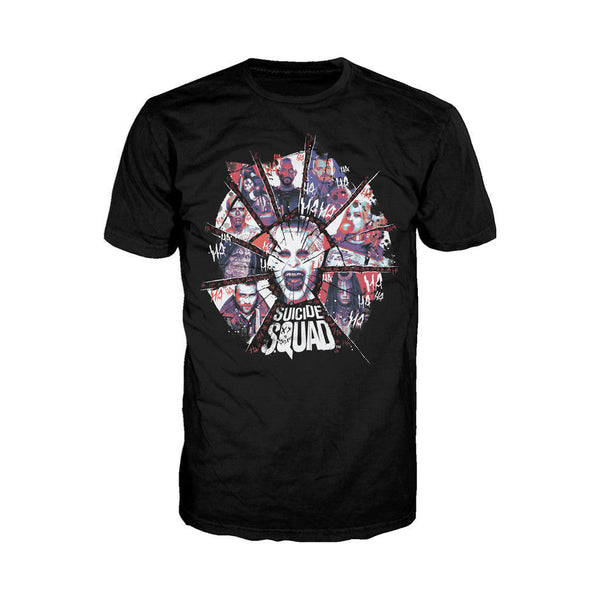 DC Suicide Squad Shattered Official Men's T-shirt (Black) - Urban Species Mens Short Sleeved T-Shirt
