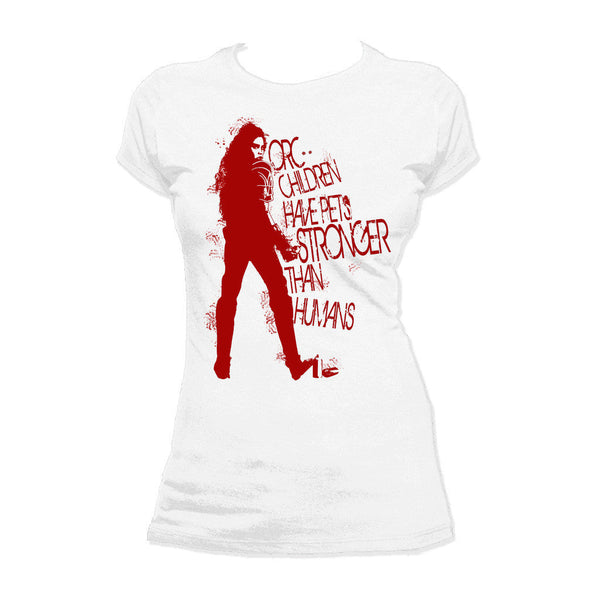 Warcraft Garona Stencil Orc Children Official Women's T-shirt (White) - Urban Species Ladies Short Sleeved T-Shirt