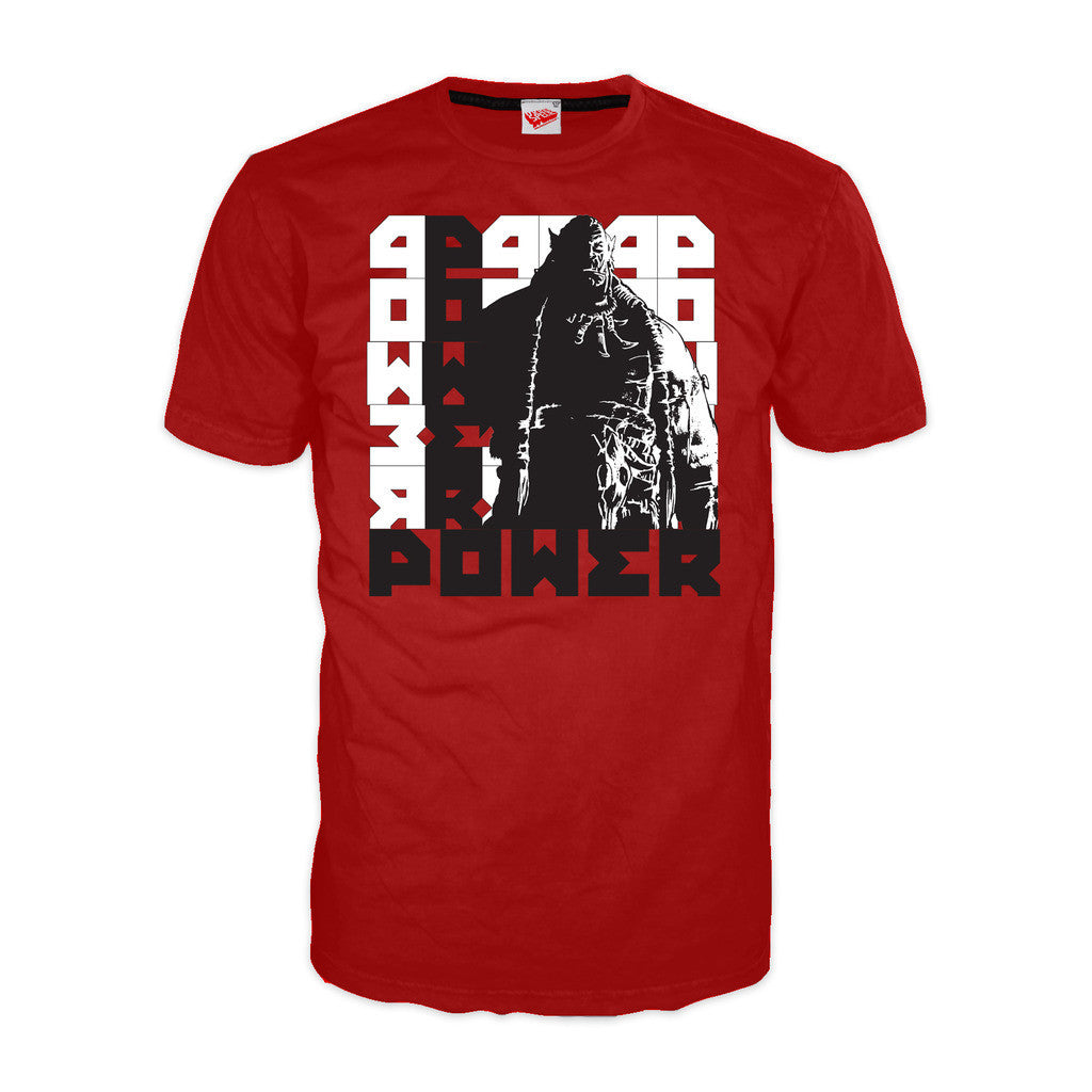 Warcraft Propaganda Power Official Men's T-shirt (Red) - Urban Species Mens Short Sleeved T-Shirt