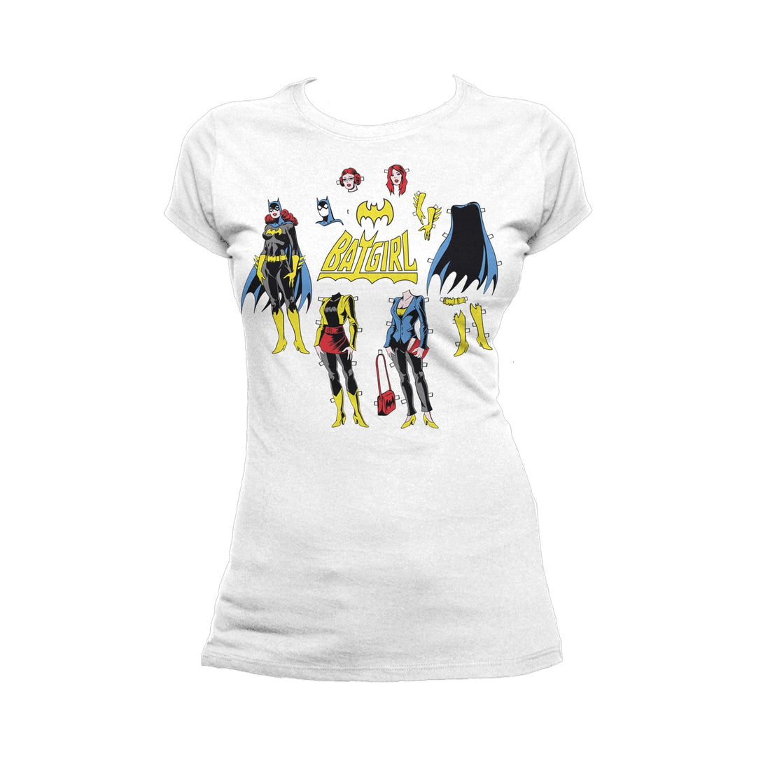 DC Comics Batgirl Logo Cut Out Official Women's T-shirt White - Urban Species