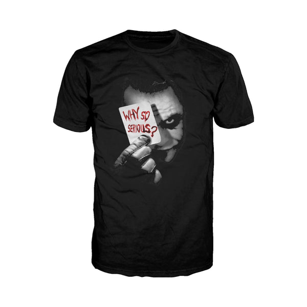 DC Batman Dark Knight Photo Why So Serious Official Men's T-Shirt (Black) - Urban Species Mens Short Sleeved T-Shirt