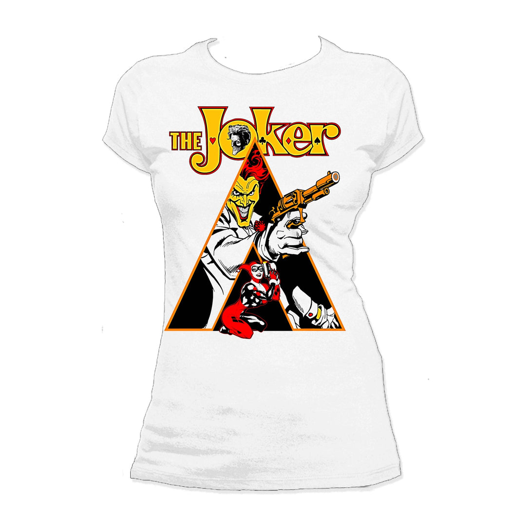 DC Comics Joker Clockwork Official Women's T-shirt White - Urban Species