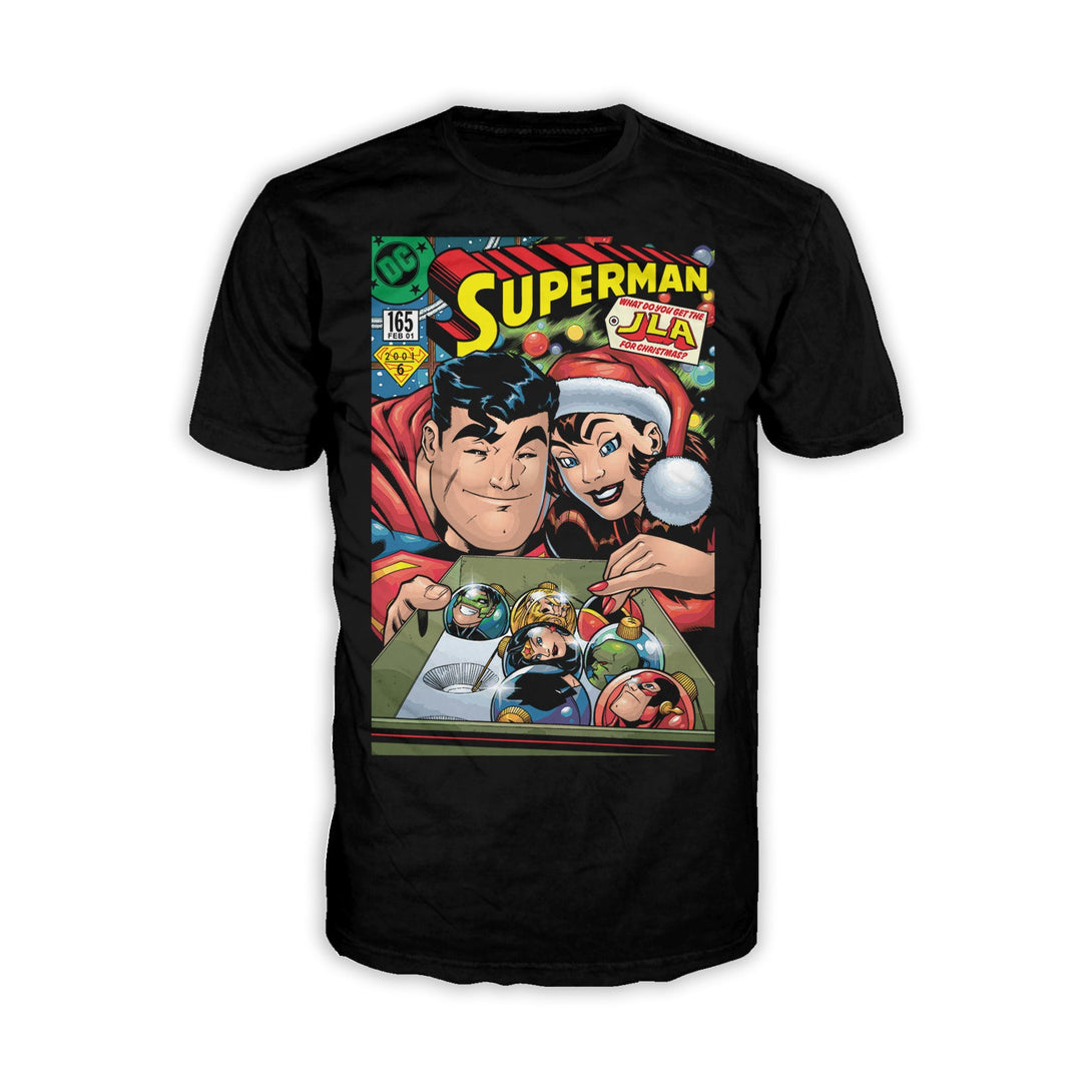 DC Comics Superman Cover 165 Xmas Lois Lane Men's T-Shirt Black - Urban Species