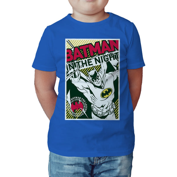 DC Comics Batman Pop Knight Official Kid's T-Shirt Blue - Urban Species