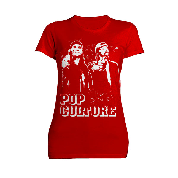 Kevin Smith Jay & Silent Bob Remix Pop Culture Fiction Graff Official Women's T-Shirt