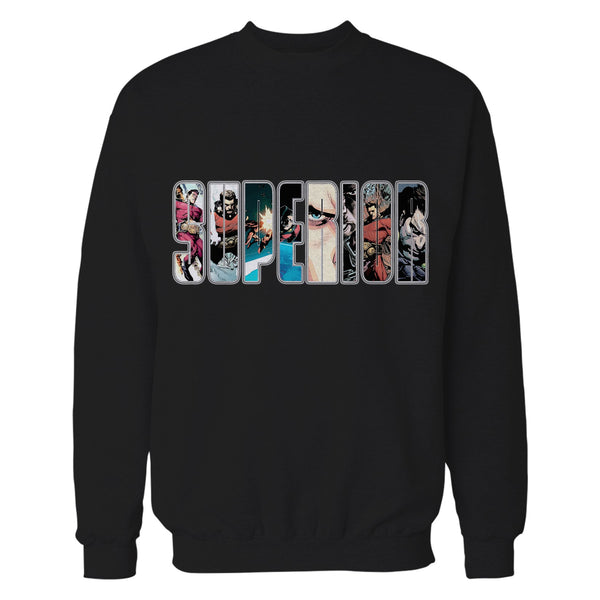 Superior Logo Collage Official Sweatshirt (Black) - Urban Species Sweatshirt