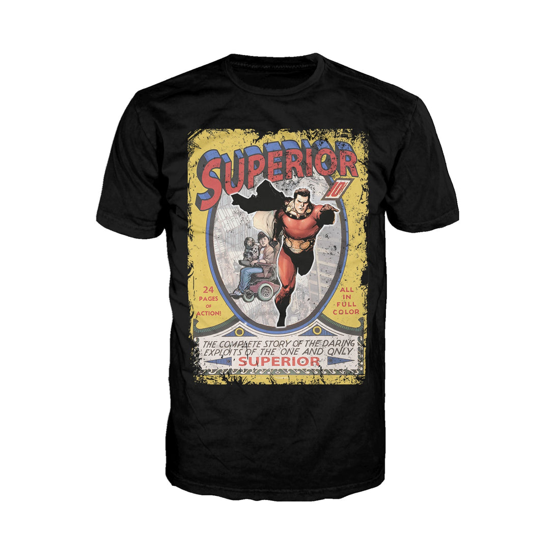 Superior Remix Cover Issue 1 Official Men's T-Shirt (Black) - Urban Species Mens Short Sleeved T-Shirt