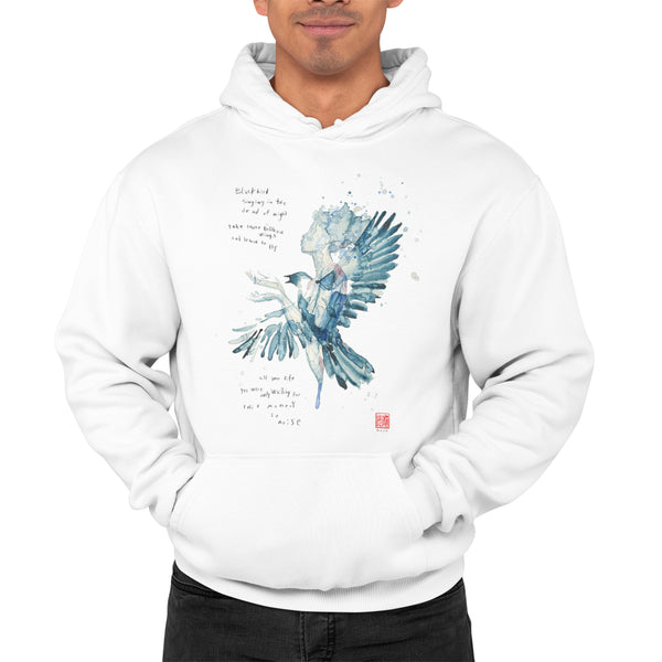 Beatles Blackbird Official Hoodie (White)